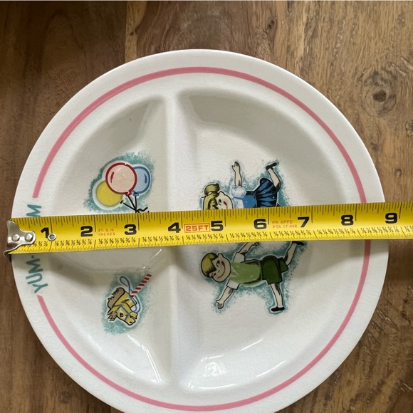 1960s YUM-EE-YUM Imports Inc Japan Children's Divided Plate - Picture 4 of 6